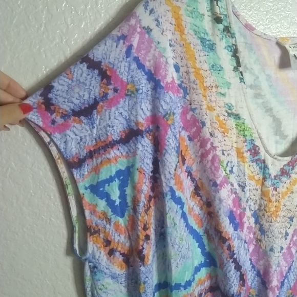 mara hoffman swim rainbow caftan dress cover up sz Xs/s - Picture 6 of 7